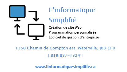 © Maison des jeunes de Waterville: Les pacifistes - Commanditaire -L'informatique Simplifié - Création de site Web et Service informatique.